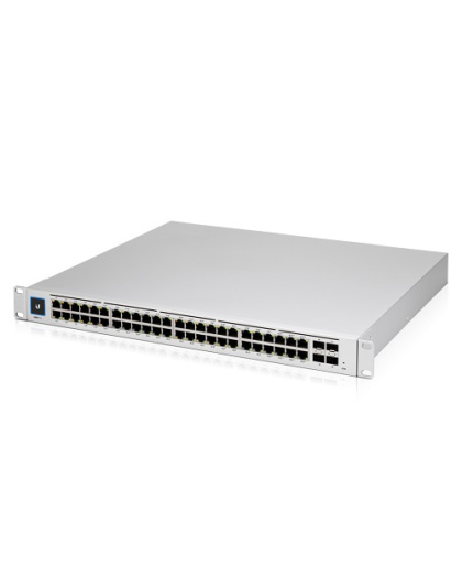 Ubiquiti UniFi 48-port Managed Gigabit Layer2 &amp; Layer3 Switch, Auto-sensing 802.3at PoE+ &amp; 802.3bt PoE, SFP+, Touch Display, 600W GEN2,