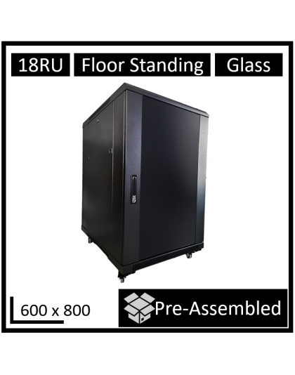 LDR Assembled 18U Server Rack Cabinet (600mm x 800mm)
