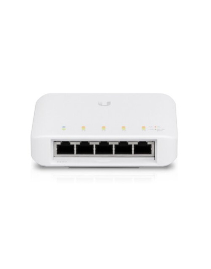 Ubiquiti UniFi USW Flex - Managed, Layer 2 Gigabit Switch with Auto-sensing 802.3af PoE Support. 1x PoE In, 4x PoE Out,