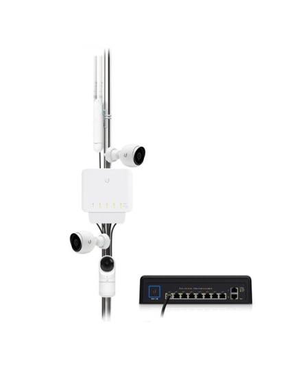 Ubiquiti UniFi USW Flex - Managed, Layer 2 Gigabit Switch with Auto-sensing 802.3af PoE Support. 1x PoE In, 4x PoE Out,